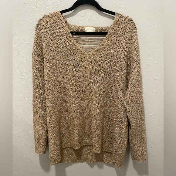 Altar'd State Sweaters Altard State Light Brown Knit Sweater Poshmark